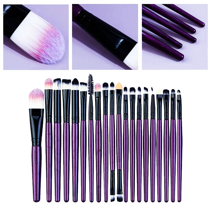 20Pcs Makeup Brush Set Eyeliner Brush